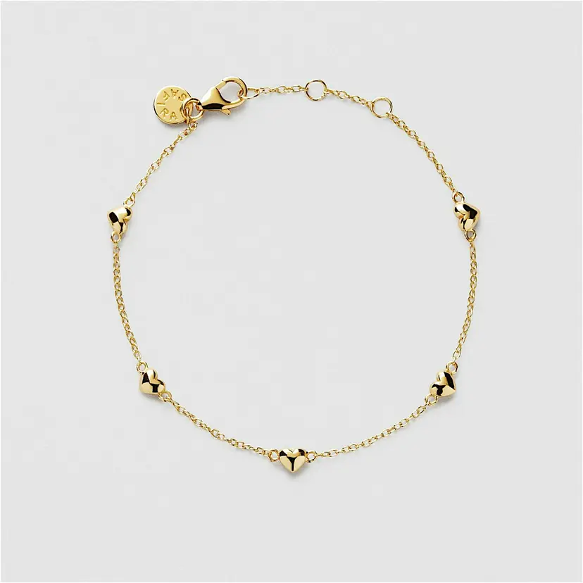 Solid Puffy Hearts Armbånd