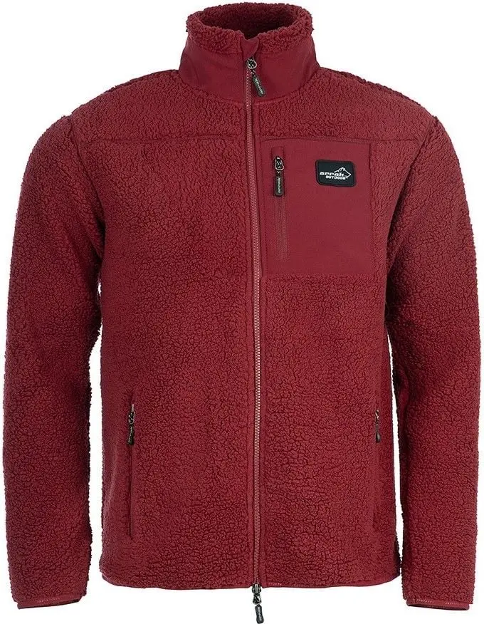 Arrak Outdoor Arrak Outdoor Arrak M's Sherpa Fleece Jacket Dark Red