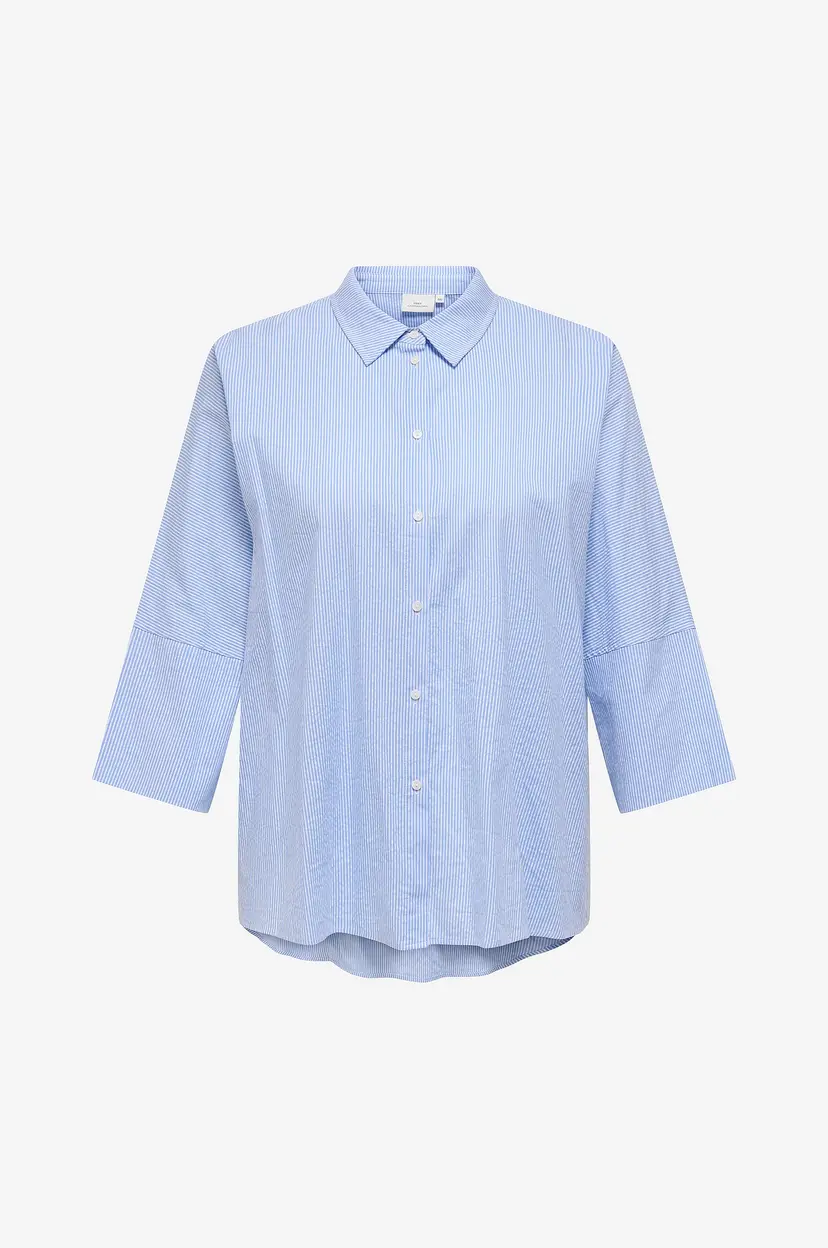 Only Carmakoma Skjorte carAugusta Shirt Wvn - Blå
