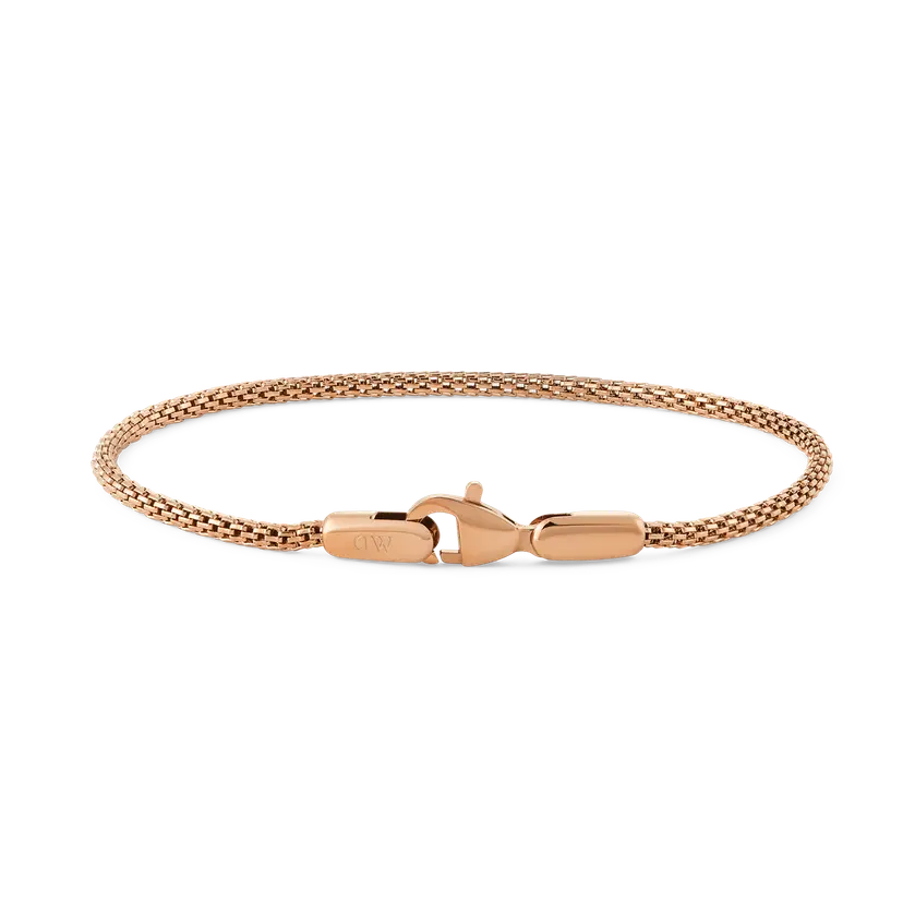 Daniel Wellington Rose Gold Bracelet Tide Mesh Melrose 1.8 | DW