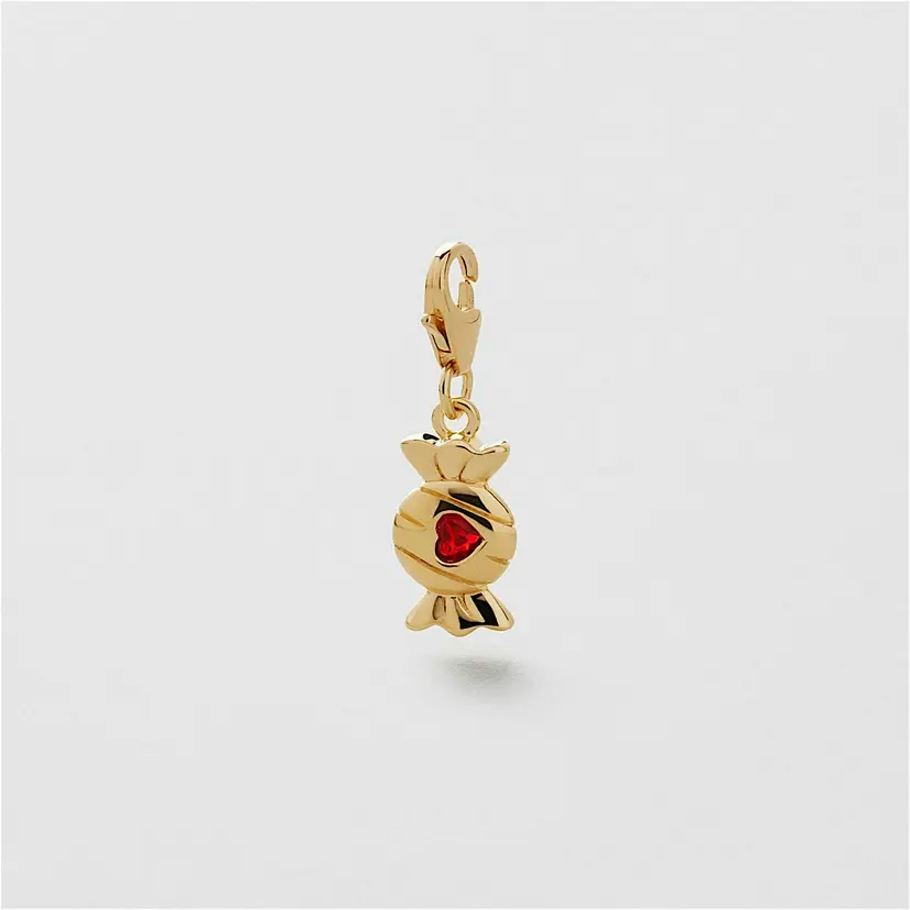 Safira Red Heart Candy Charm