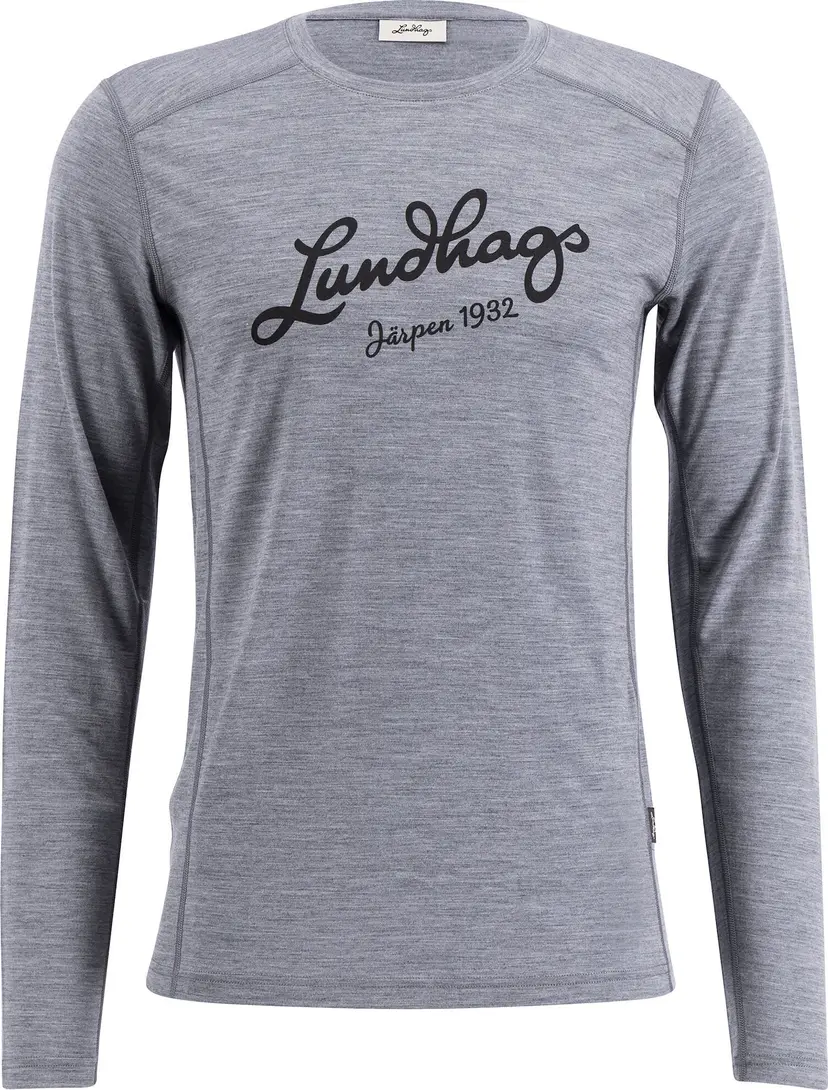 Lundhags Lundhags Men's Fulu Merino Longsleeve T-Shirt Grey Melange