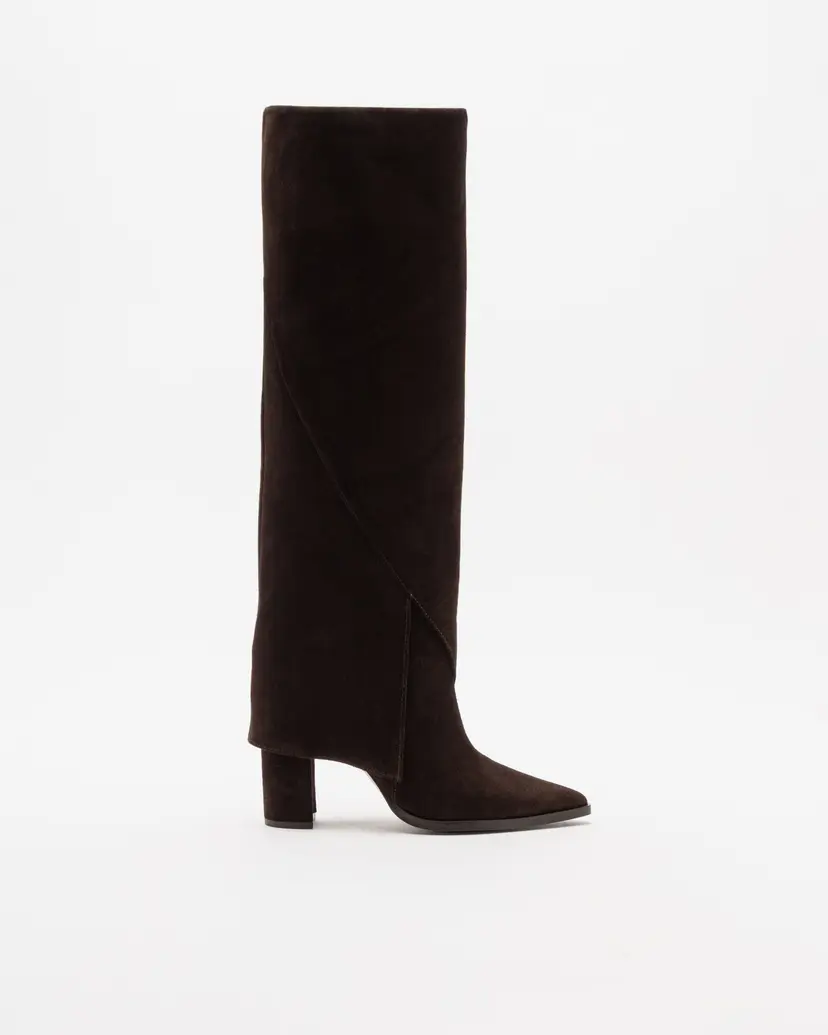 PROF Botas de cano alto Prof A56 Castanho Escuro