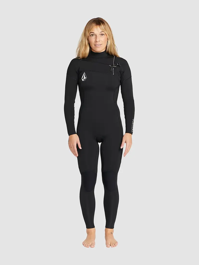 Volcom Volcom 3/2mm Chest Zip Full Våtdrakt svart
