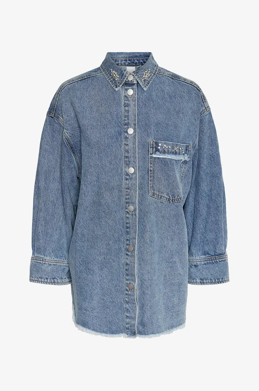 Y.A.S Skjortejakke yasDaisy 7/8 Denim Shacket S - Blå