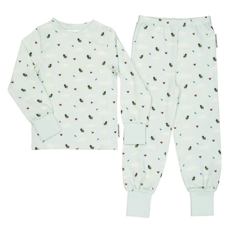 Geggamoja Pyjamas tvådelad Humlan Djojj Mint - 98/104