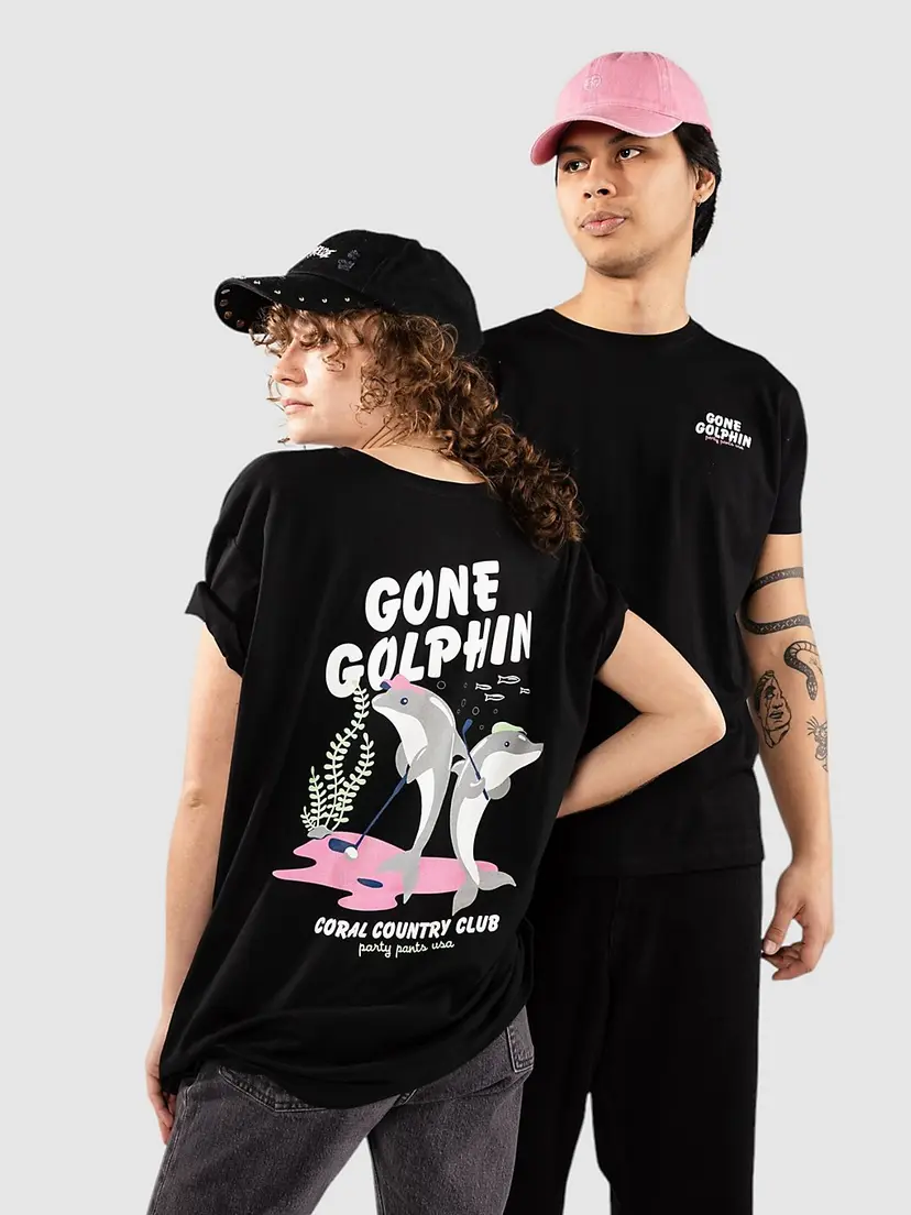 Party Pants Party Pants Golphin'S T-skjorte svart