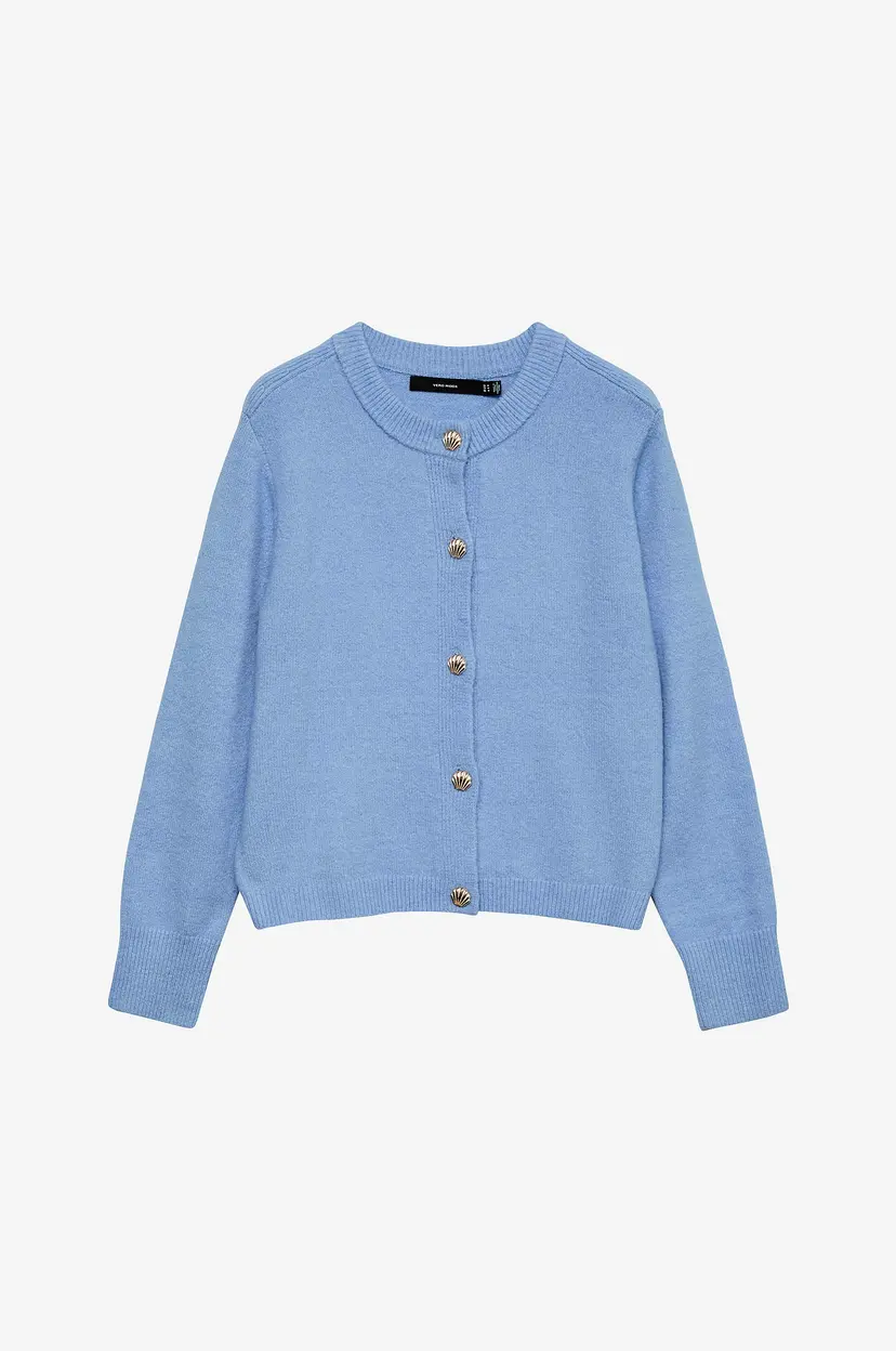 Vero Moda Girl Kardigan vmFiona LS Short Button - Blå