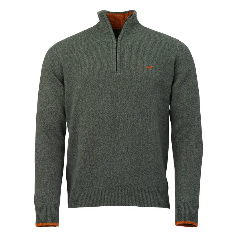 Laksen Laksen M's Brompton Zip Neck Forest
