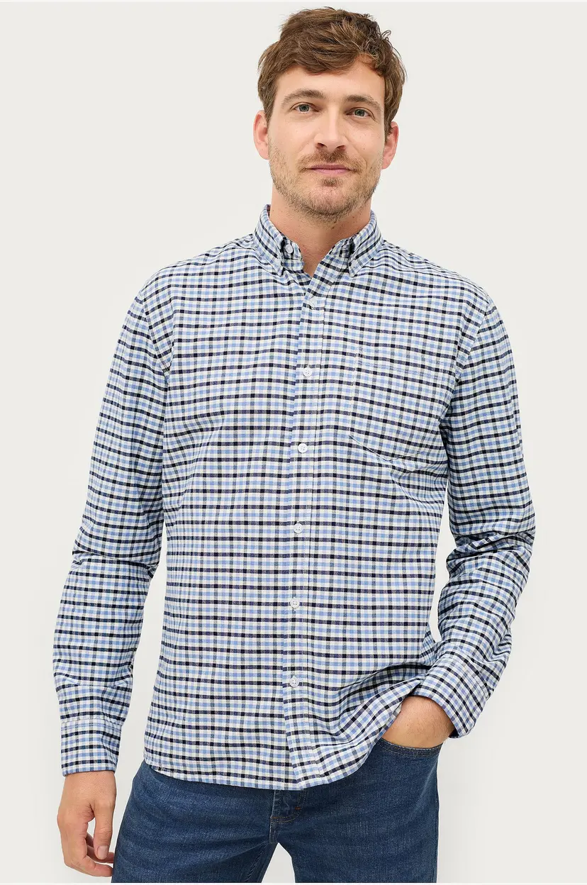 Ellos Collection Skjorte Jake Oxford - Blå