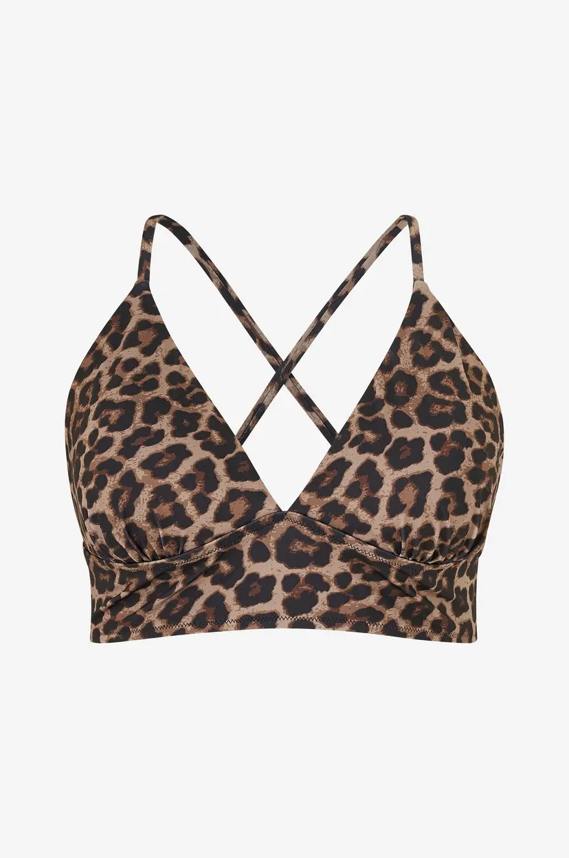 Zizzi Bikini BH caAnne String Top Aop - Brun