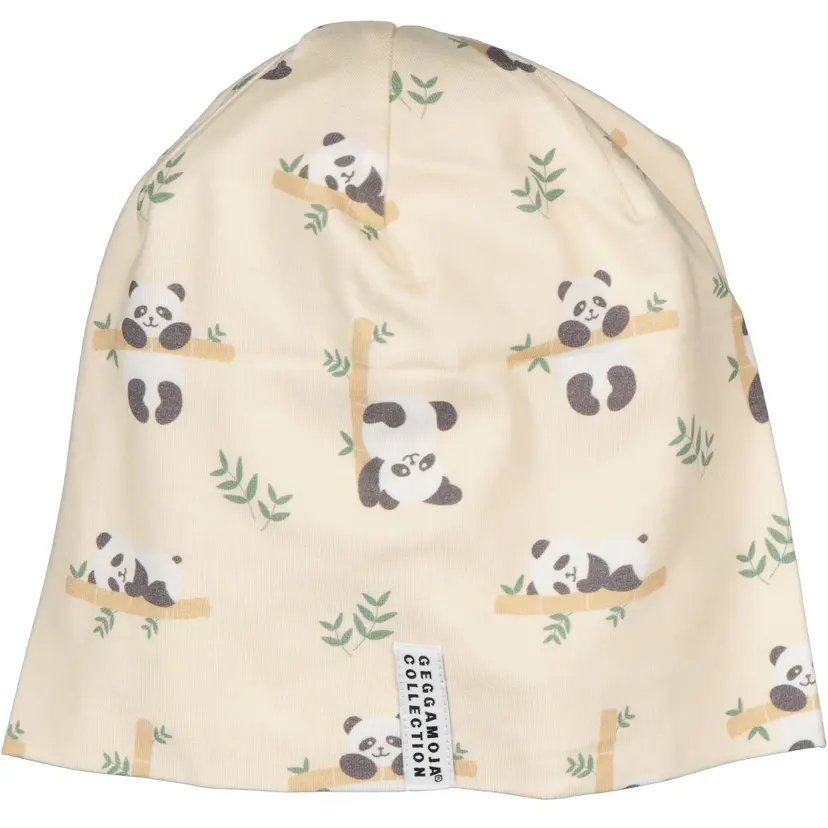 Geggamoja Mössa Bambu Panda Beige - L 6 - Vuxen