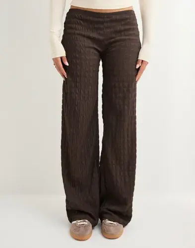 Nelly Nelly - Brun - Stunning Low Waist Structure Pants