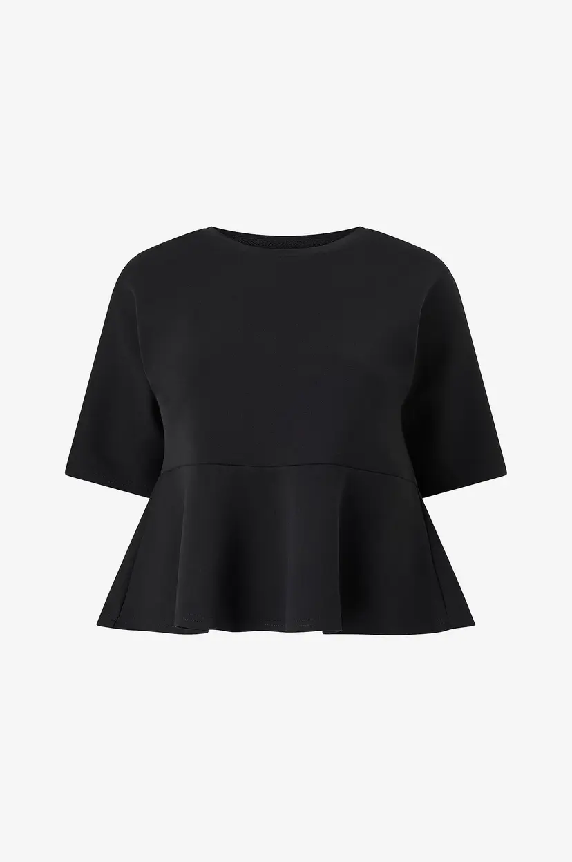 Zizzi Topp Mariah, 3/4, Blouse - Svart