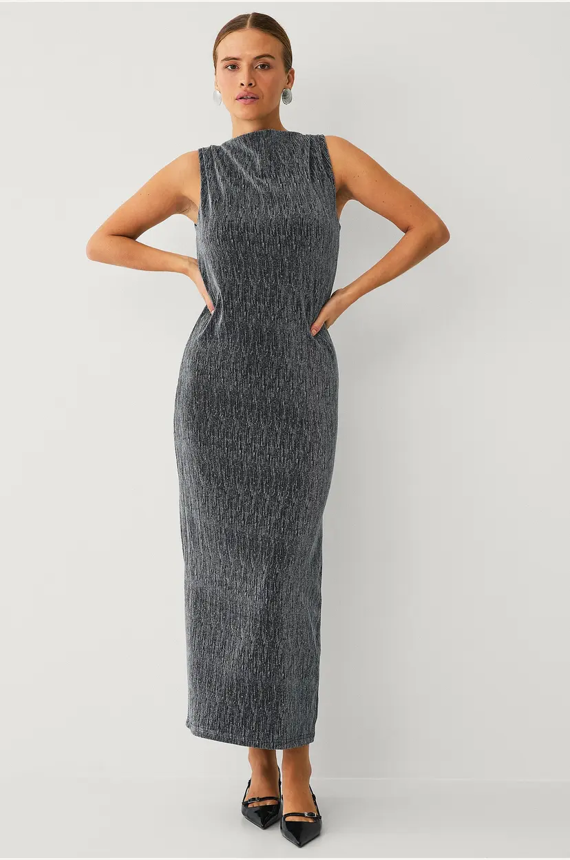 Selected Women Maxikjole slfAnita Twisted Ankle Dress - Svart