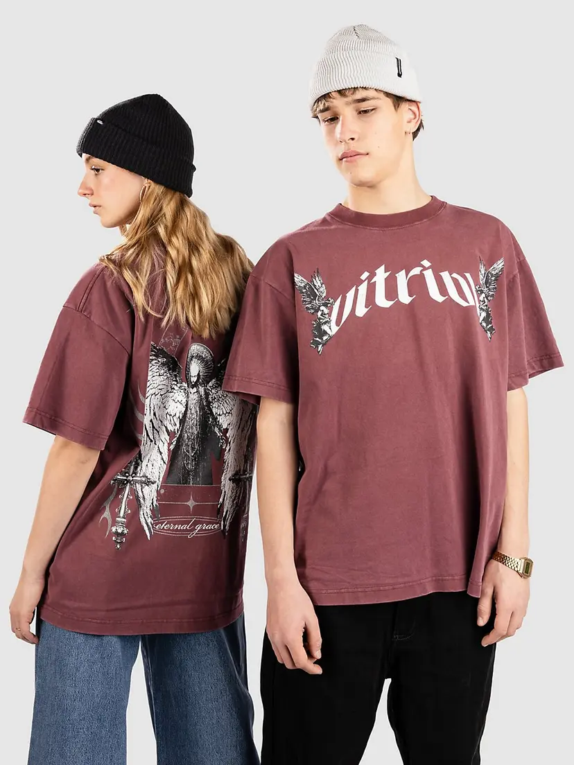 Vitriol Vitriol Eternal Grace Boxy T-skjorte rød
