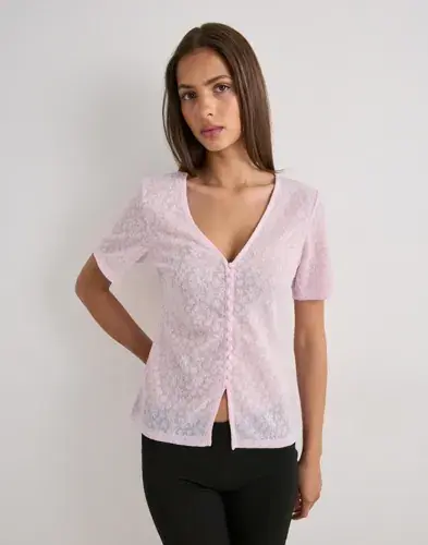 Pieces Pieces - Rosa - Pcbaisy Ss Cardigan Jrs Bc