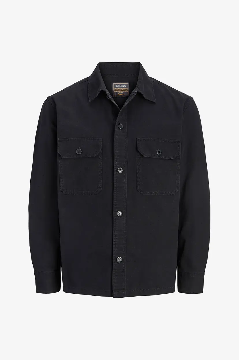 Jack & Jones Overtreksskjorte Jjecolton Canvas Overshirt Ls Sn - Svart