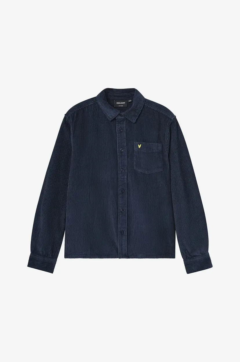 Lyle & Scott Manchester-skjorte Cord Long Sleeve Shirt - Blå