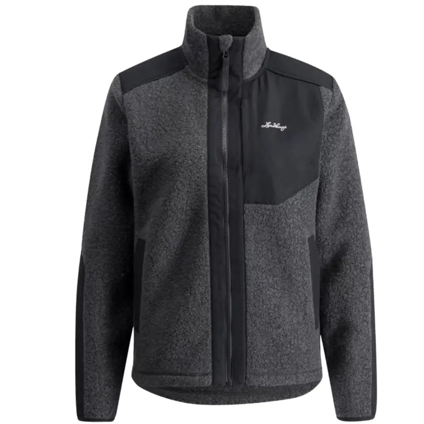 Lundhags Lundhags Saruk Wool Pile Mid Full Zip Dame Antrasitt