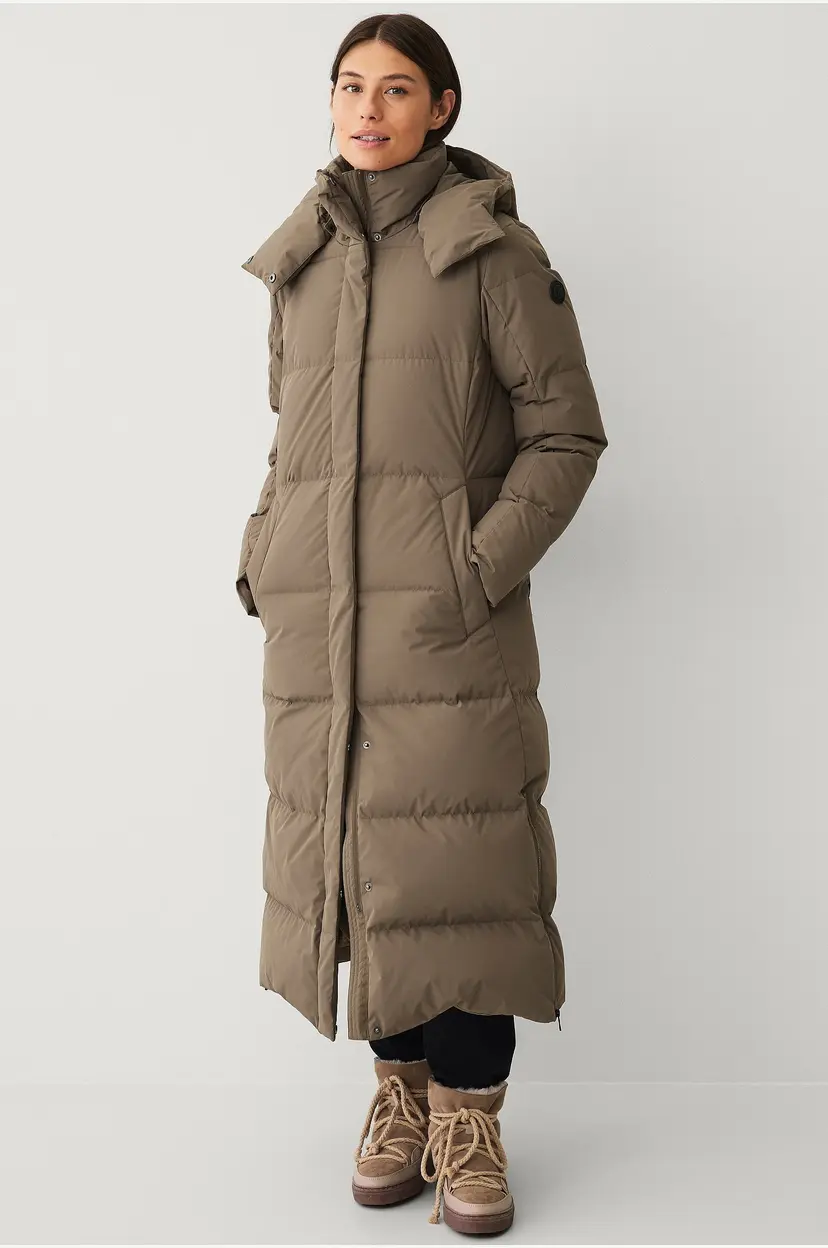 Áhkká Dunfrakk Down Coat Parka W - Brun