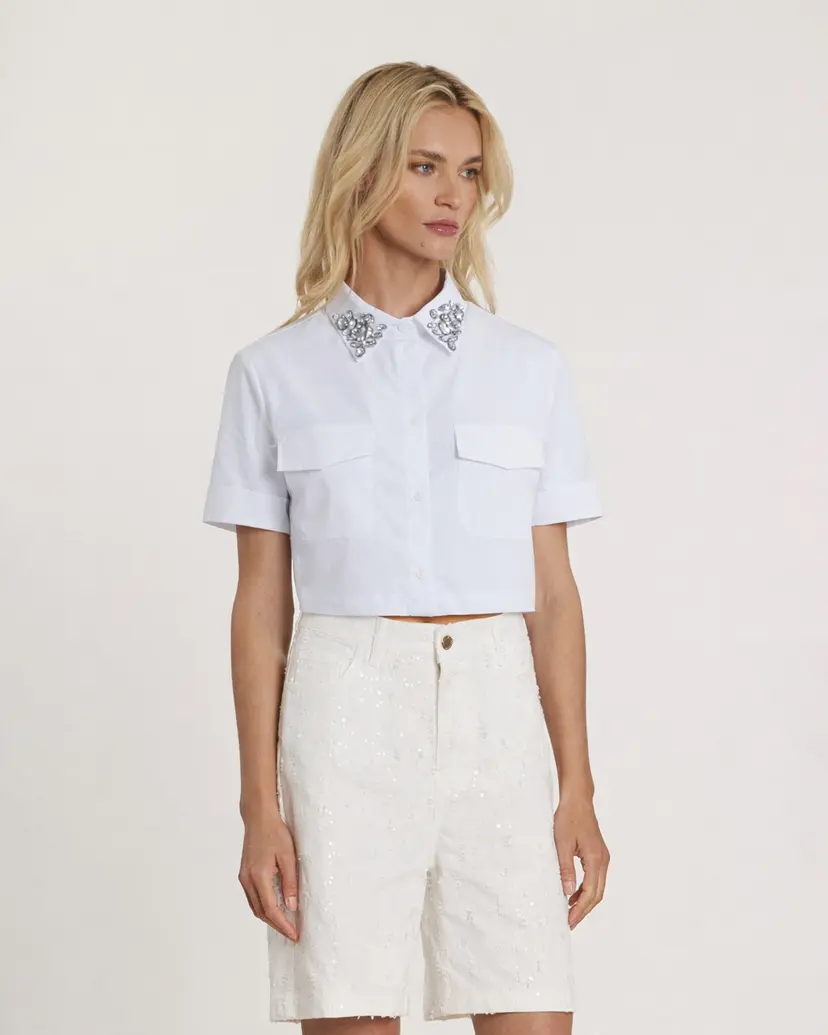Relish Relish KELLYS White Cropped shirt