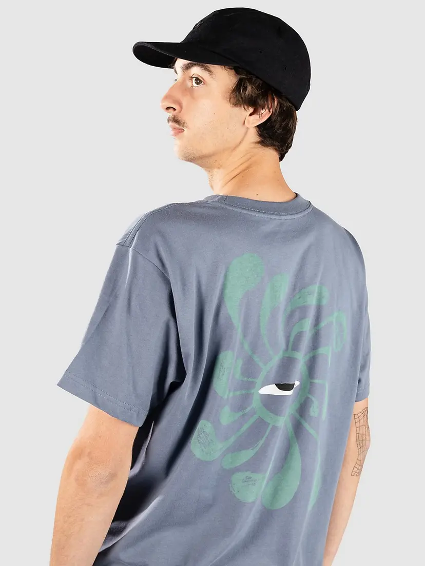 RVCA RVCA La Eye Swirl Pocket T-skjorte blå