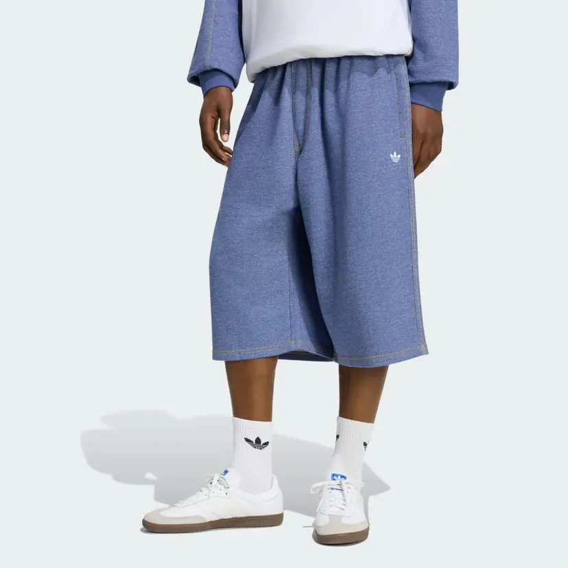 Adidas TREFOIL ESSENTIALS MELANGE 14 INCH FRENCH TERRY SHORTS