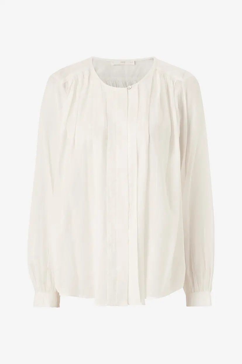 Mango Bluse Blouse Olivia - Hvit