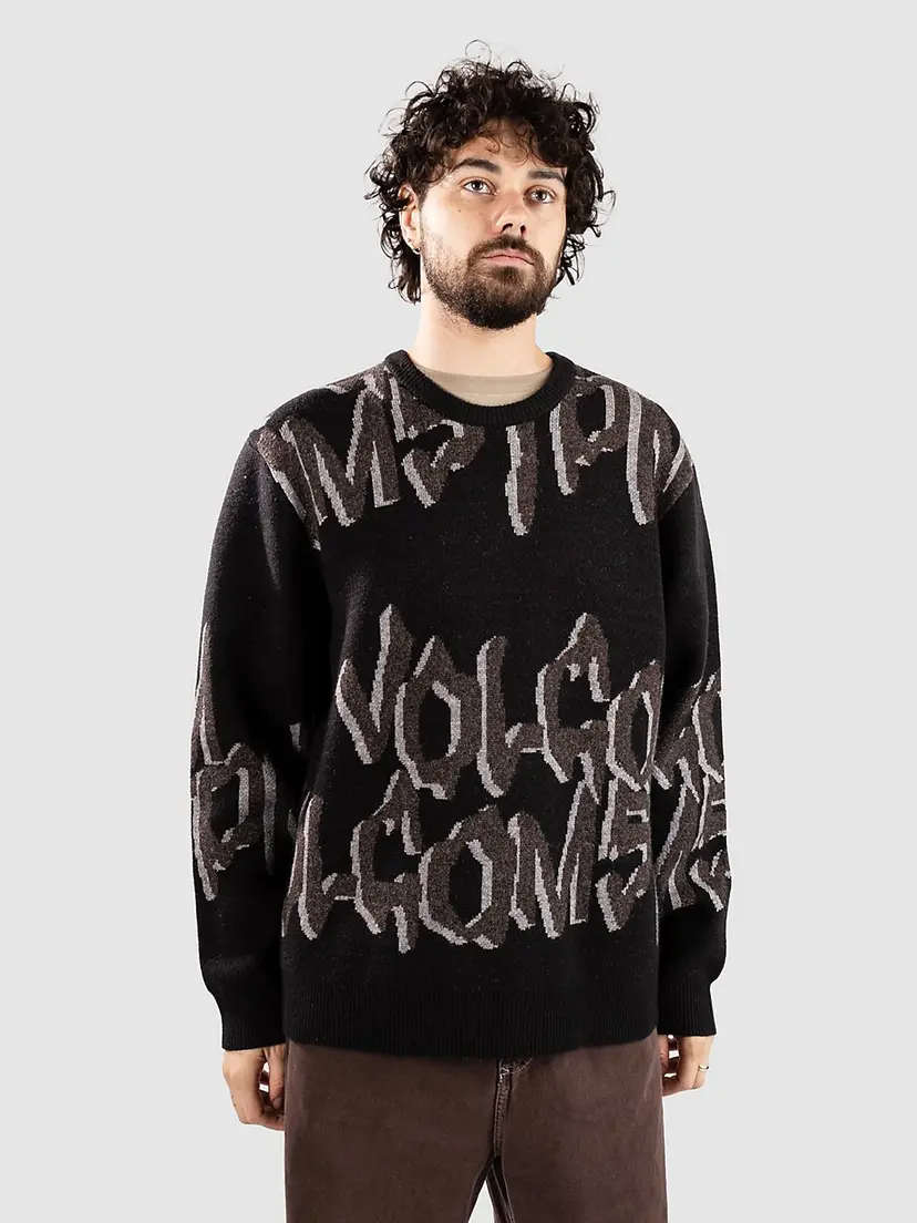 Volcom Volcom Stone Jacquard Strikket genser svart