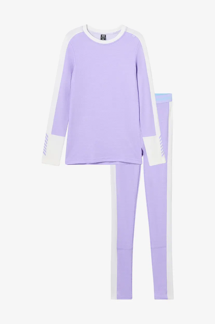 Helly Hansen Undertøysett JR Lifa Merino Midweight Set - Lilla