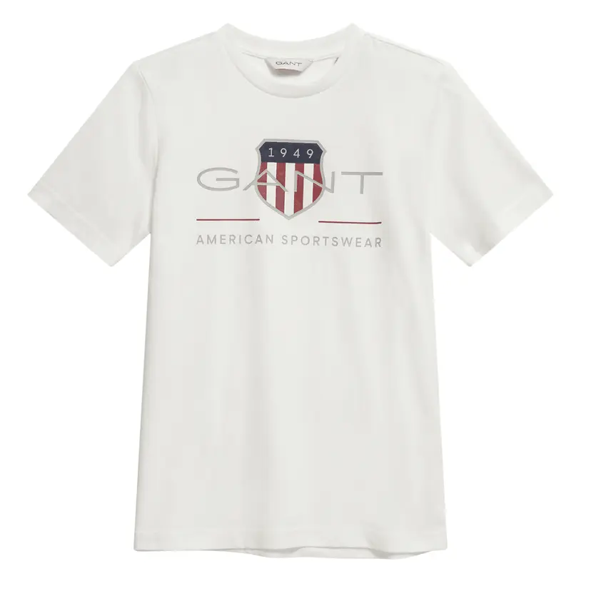 GANT Gant - T-skjorte Archive Shield SS White