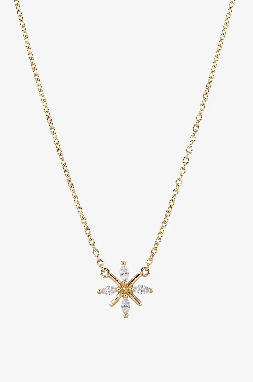 Carolina Gynning Halskjede Snowflake - Gull