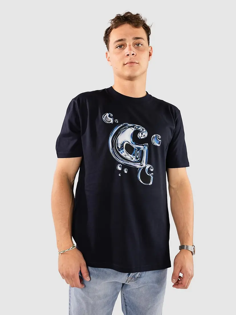 Carhartt Wip Carhartt WIP Solar Chrome C-Logo T-skjorte blå
