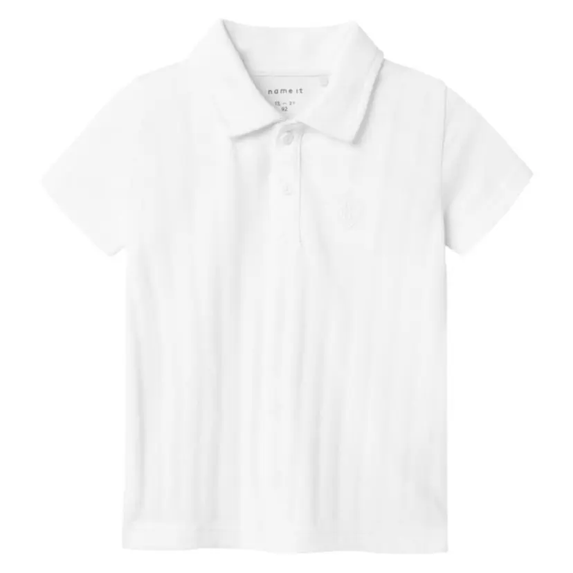NAME IT Name It - T-skjorte Polo Fene Bright White