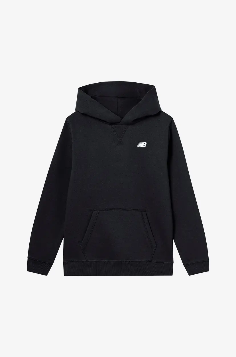 New Balance Hettegenser New Balance Brush Back Small Logo Hoodie - Svart