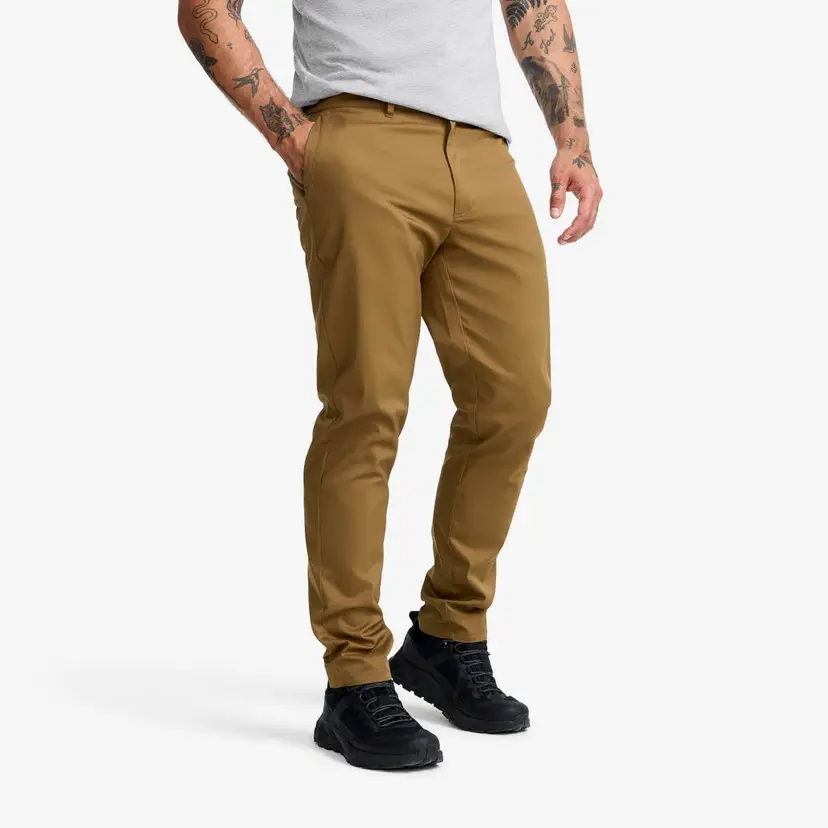 RevolutionRace Maple Stretch Chinos Herre Kangaroo Brown