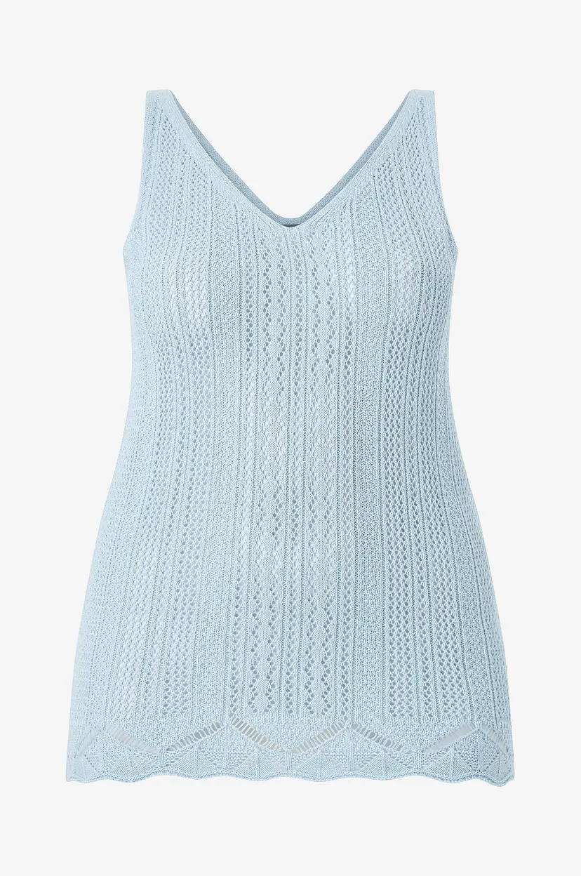 Zizzi Stroppetopp mEmmi S/L Top - Blå
