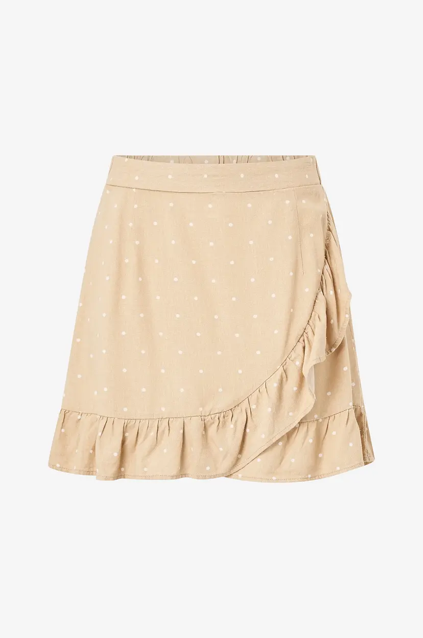 Vero Moda Skjørt vmMymilo HW Mini Skirt Wvn GA - Beige