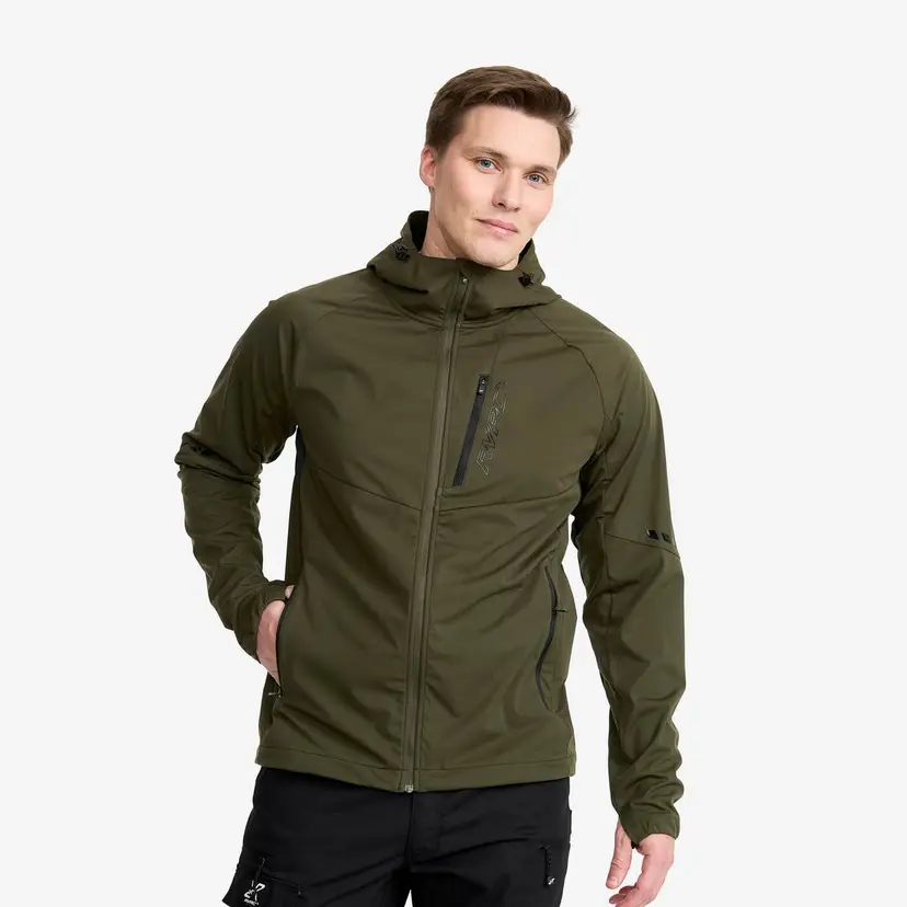 RevolutionRace Pure Softshell Jacket Herre Forest Night