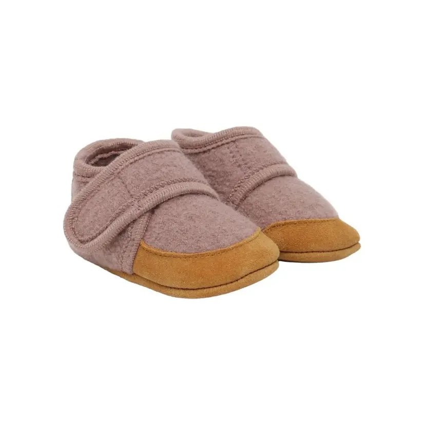 En Fant En Fant - Tøfler i Ull/ Suede Bark