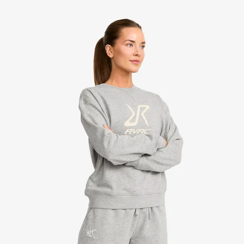 RevolutionRace RVRC Sweatshirt Dame Grey Melange