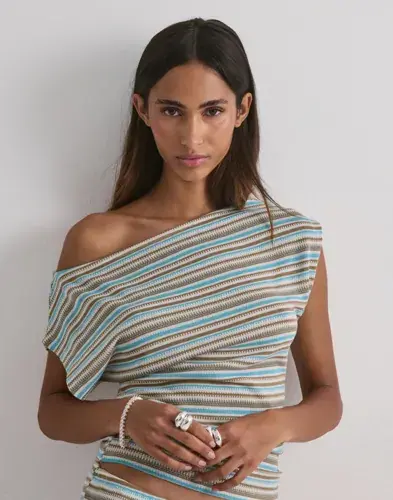 Nelly Nelly - Multi/Mønstrete - Chill Stripe Waist Focus Top