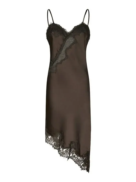 Neo Noir Neo Noir - Sorelle Lace Dress - Dark Brown
