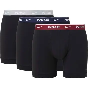 Nike Nike 3P Everyday Essentials Cotton Stretch Boxer Svart/Rød bomull Large Herre