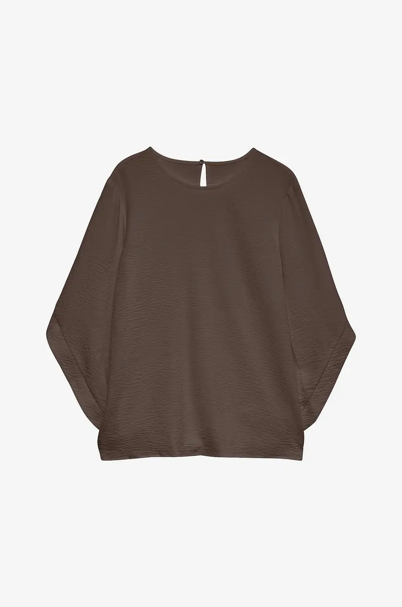 Vero Moda Bluse vmAlva 3/4 O-neck Top Wvn - Brun