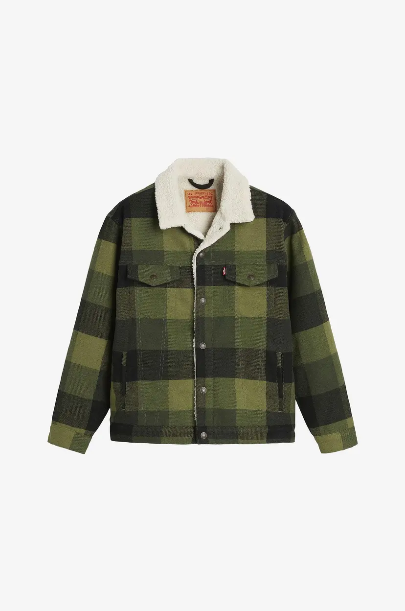 Levi's Jakke Relaxed Fit Plaid TR - Grønn