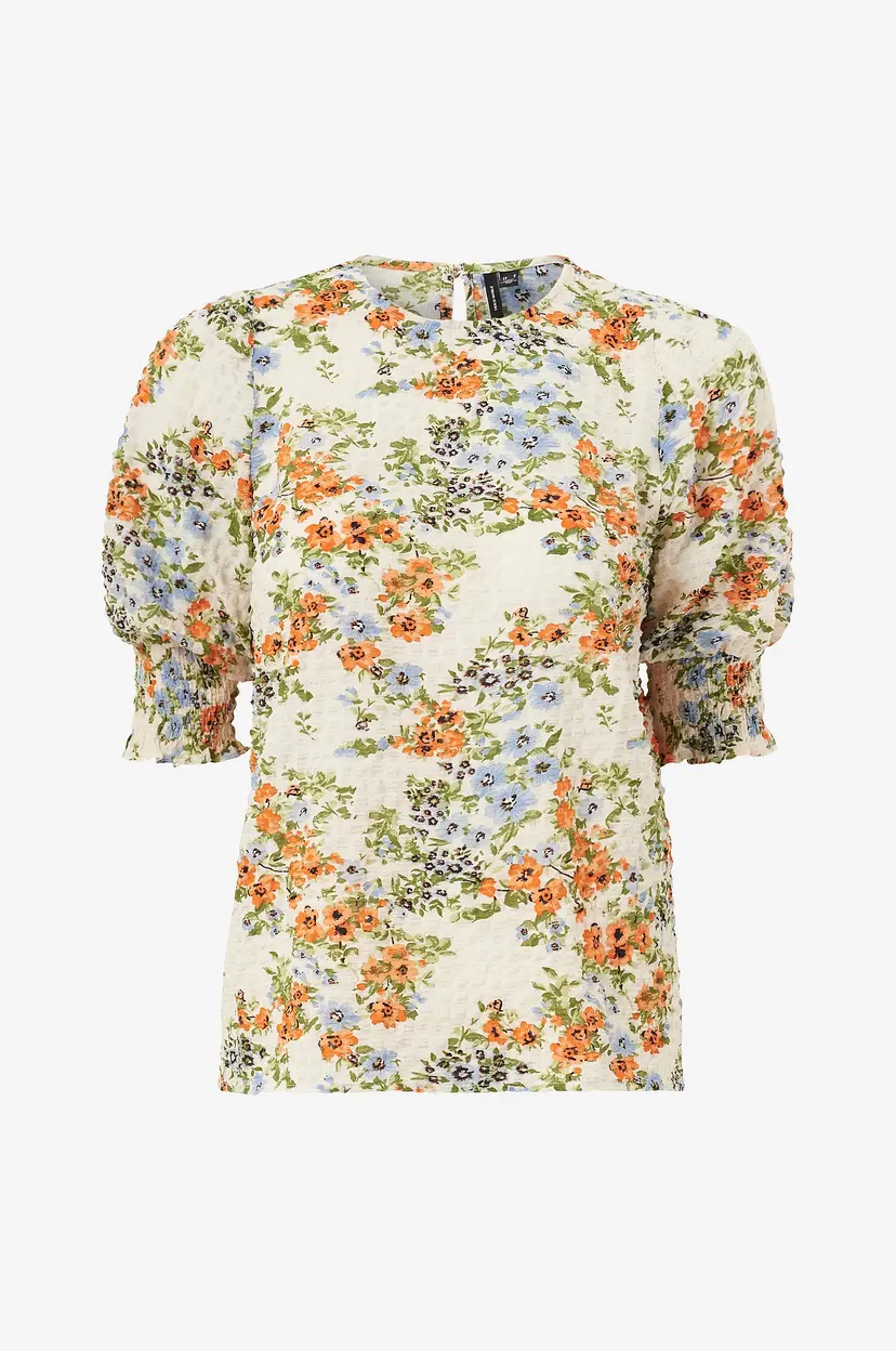 Vero Moda Topp vmHollo 2/4 O-neck Top Exp - Orange