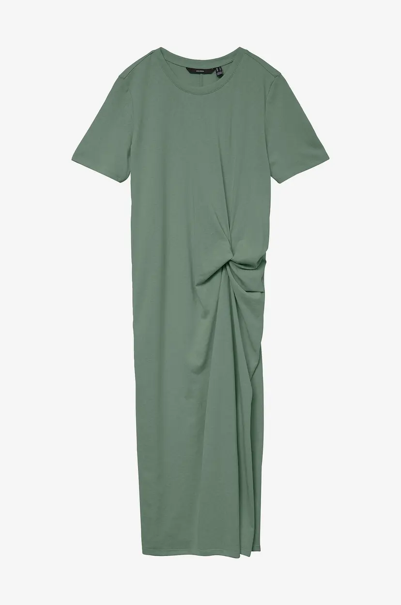 Vero Moda Kjole vmTass SS O-neck 7/8 Dress Jrs - Grønn