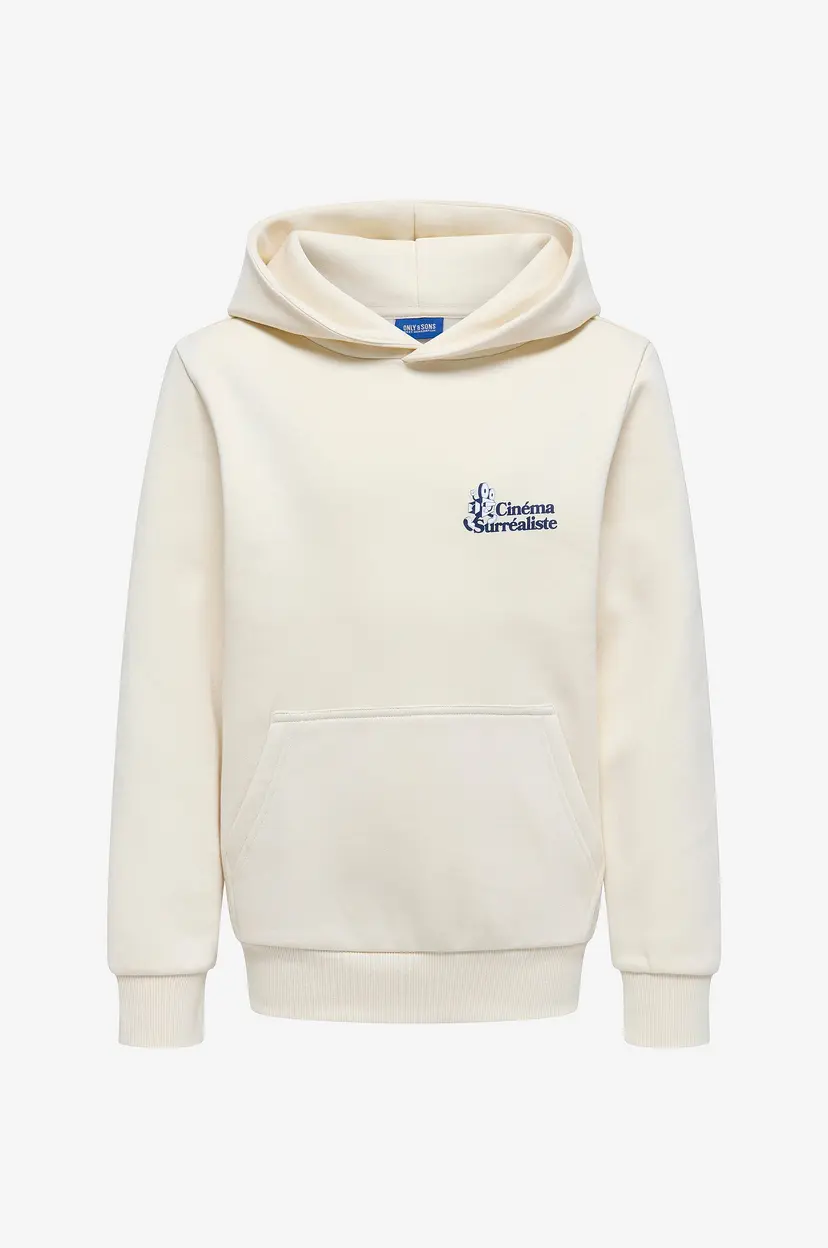 ONLY & SONS JUNIOR Hettegenser osjCeres Reg Cinema LS - Hvit